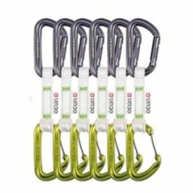 ocun hawk qd combi bio 15 mm 10 cm 6 units quickdraw