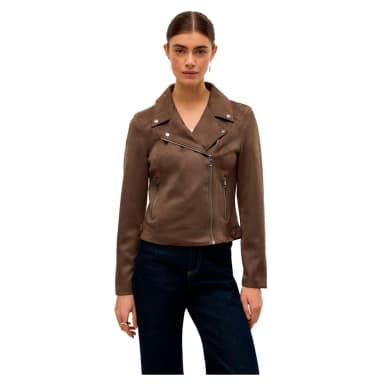 vero moda jose short leather jacket
