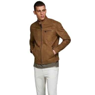 jack & jones rocky fake suede jacket