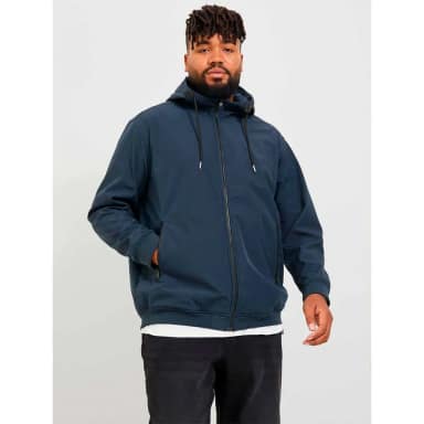 jack & jones basic softshell plus size jacket