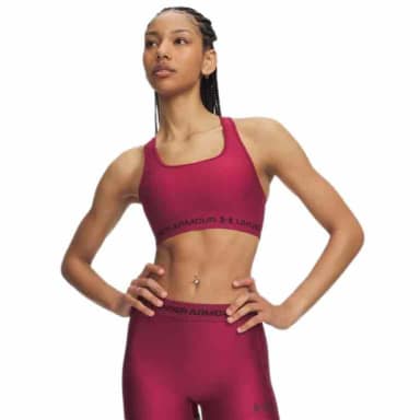 under armour спортивный бюстгальтер средней поддержки crossback