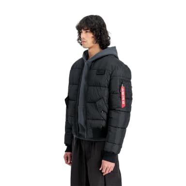 alpha industries ma-1 puffer bomber jacket