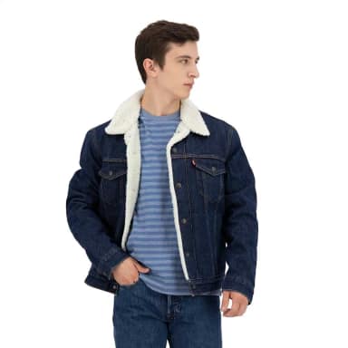 levi´s ® type 3 sherpa trucker denim jacket