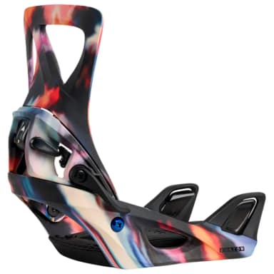 burton re flex woman step on snowboard bindings