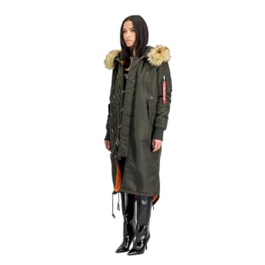 alpha industries long fishtail jacket