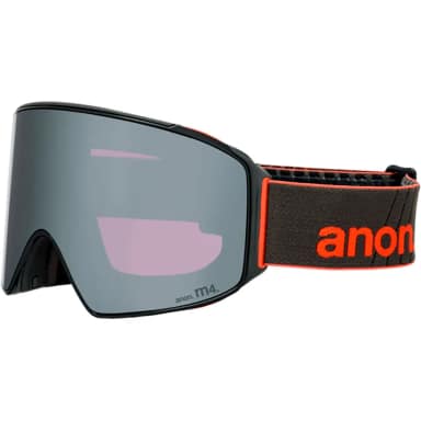 anon m4 cylindrical+bonus lens+mfi face mask low bridge ski goggles