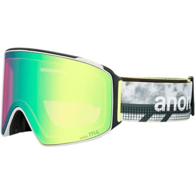 anon m4 cylindrical+bonus lens+mfi face mask low bridge ski goggles