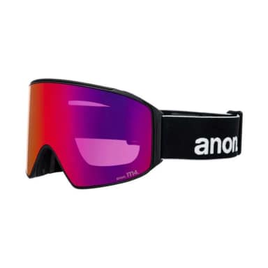 anon m4 cylindrical+bonus lens+mfi face mask low bridge ski goggles