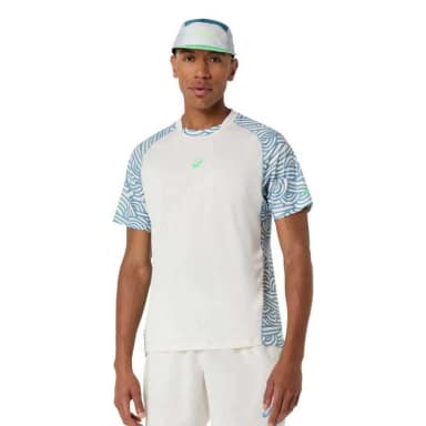 asics футболка с коротким рукавом padel court all over print