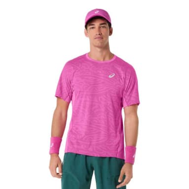asics футболка с коротким рукавом match jacquard