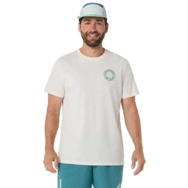 asics футболка с коротким рукавом padel court graphic