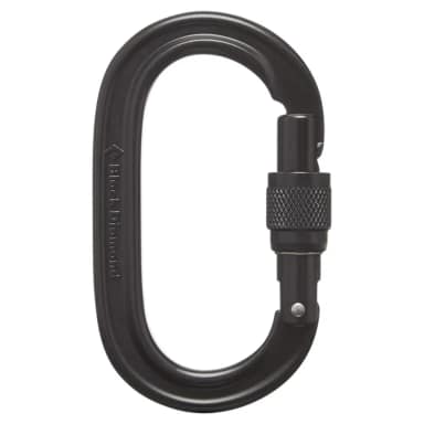black diamond oval keylock screwgate snap hook