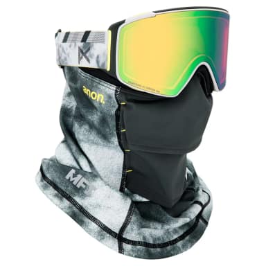 anon m4s cylindrical+mfi face mask ski goggles