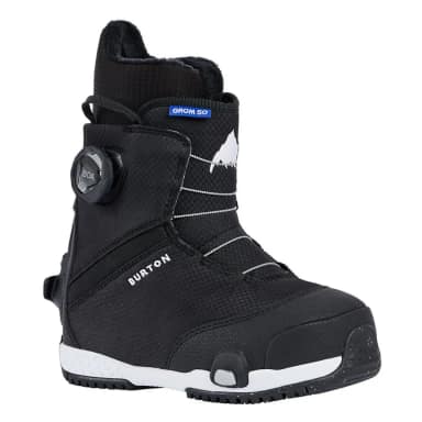 burton grom junior step on snowboard boots