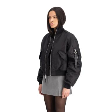 alpha industries ma-1 cropped jacket