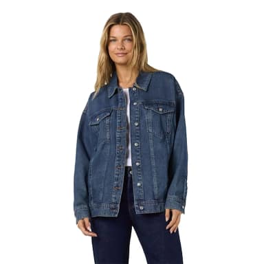 noisy may western vi614mb denim jacket