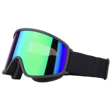 out of flat green mci ski goggles