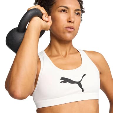 puma спортивный бюстгальтер средней поддержки 4keeps