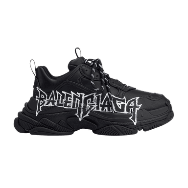 balenciaga triple s sneaker 'diy metal - black white'