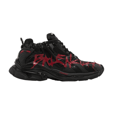 balenciaga runner sneaker 'graffiti - black red'