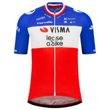 tvl футболка с коротким рукавом team visma lease a bike replica french campion 2026