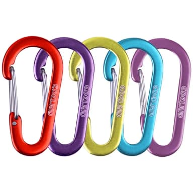edelrid micro farbig snap hook assorted 10 units