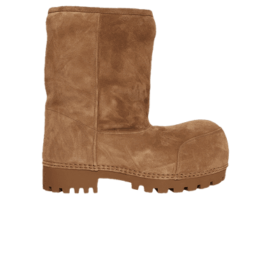 balenciaga wmns alaska fur low boot 'brown'