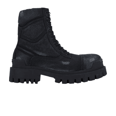 balenciaga combat strike boot 'black'
