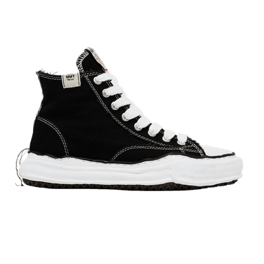 maison mihara yasuhiro peterson og sole canvas high 'black white'