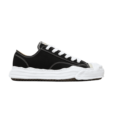maison mihara yasuhiro hank og sole canvas low 'black white'
