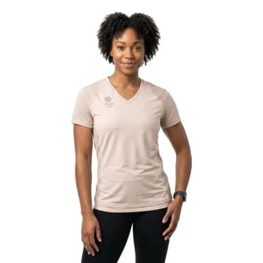 osaka платье с коротким рукавом v neck tech