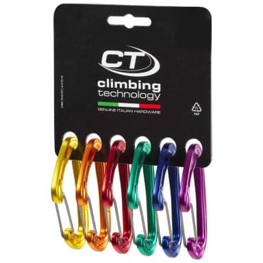 climbing technology fly weight evo snap hook 6 units