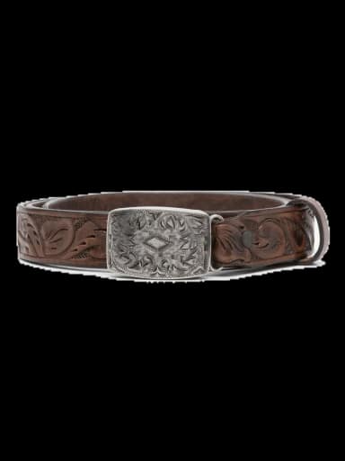 polo ralph lauren coleman embossed leather belt