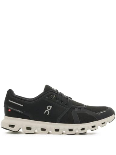 on cloud 6 lace-up logo sneakers
