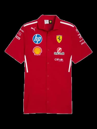 puma x scuderia ferrari 2025 team short-sleeve shirt