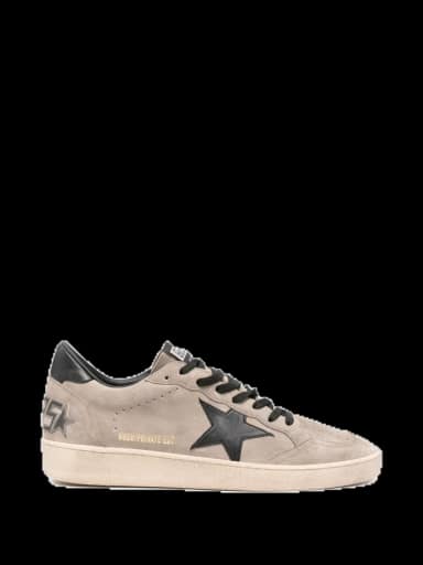 golden goose x browns ballstar star-patch sneakers