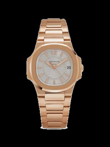 patek philippe pre-owned 2010 nautilus 7011/1r-001 33mm watch