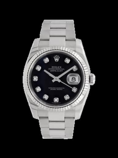 rolex datejust diamond 36mm watch