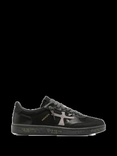 premiata bskt clay 8713 logo-patch sneakers