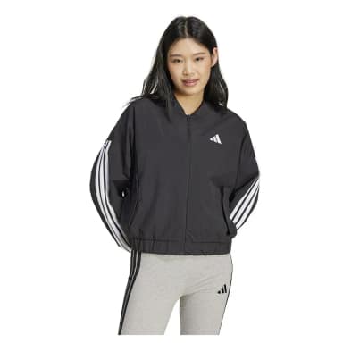 adidas essentials 3 stripes lifestyle woven bomber jacket