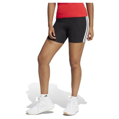 adidas essentials 3 stripes biker high waist short leggings