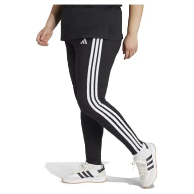 adidas essentials 3 stripes cotton plus leggings