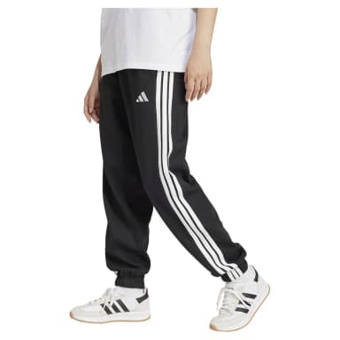 adidas essentials 3 stripes fleece loose fit joggers