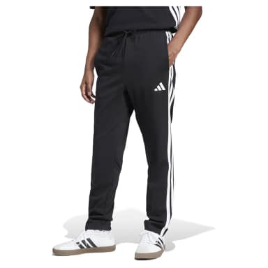 adidas essentials 3 stripes single jersey joggers