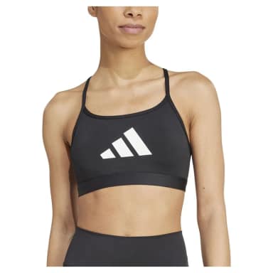adidas спортивный бюстгальтер aeroreact big logo graphic