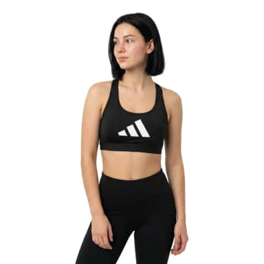 adidas спортивный бюстгальтер powerreact big logo graphic