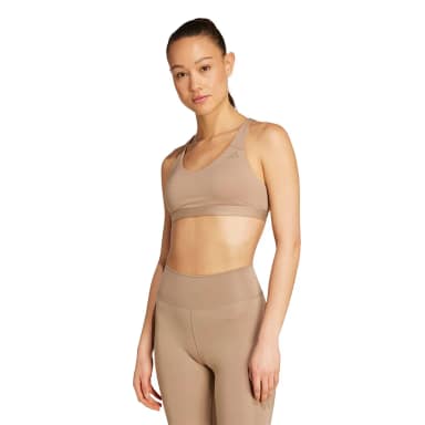 adidas спортивный бюстгальтер средней поддержки all me essentials