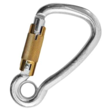 kong italy carbon harness autoblock round eyelet snap hook