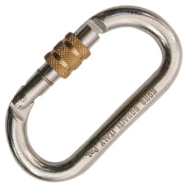kong italy oval steel classic long thread snap hook