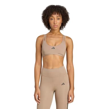 adidas спортивный бюстгальтер с низкой степенью поддержки aeroimpact luxe training